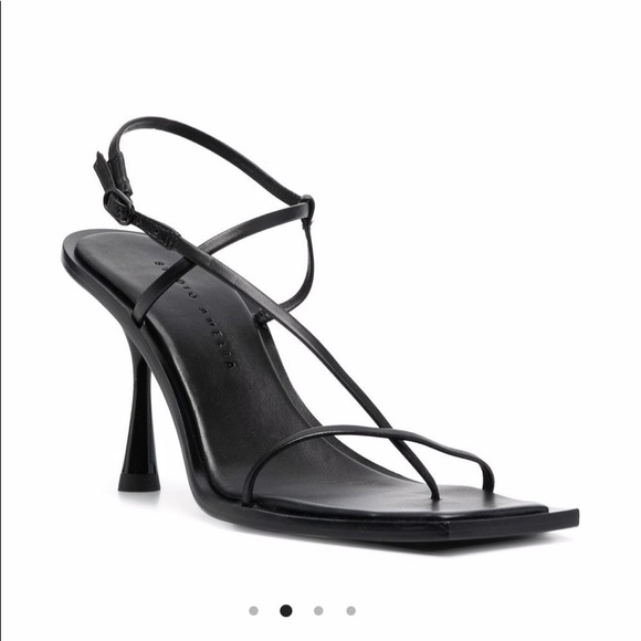 Studio Amelia Filament 90inch heel sandal - Black leather - Picture 4 of 4